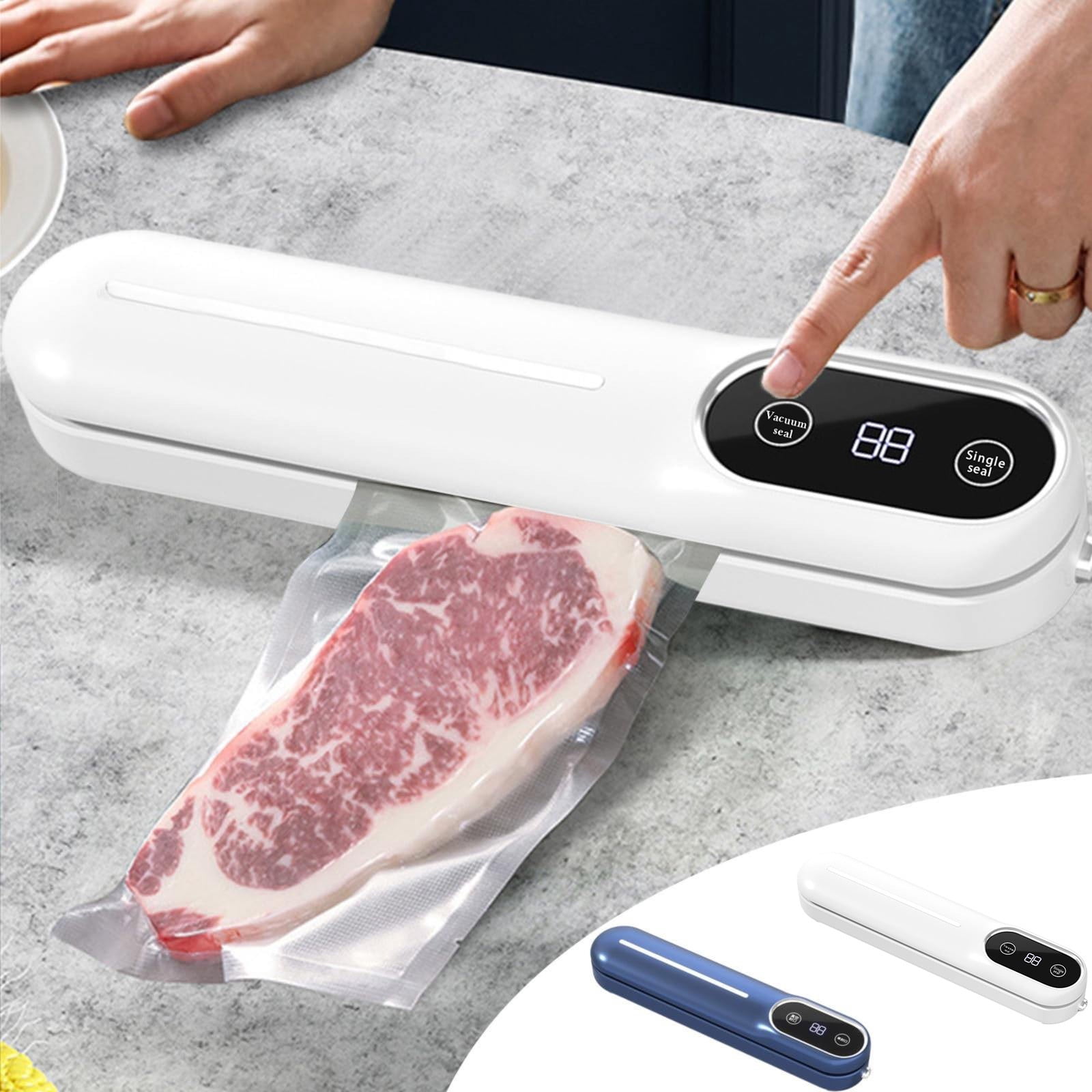 90W Vacuum Sealer Machine, Compact Powerful Suction, Dry & Wet Modes, Automatic Food Sealer for Kitchen Storage, Jars, Meat, Vegetables