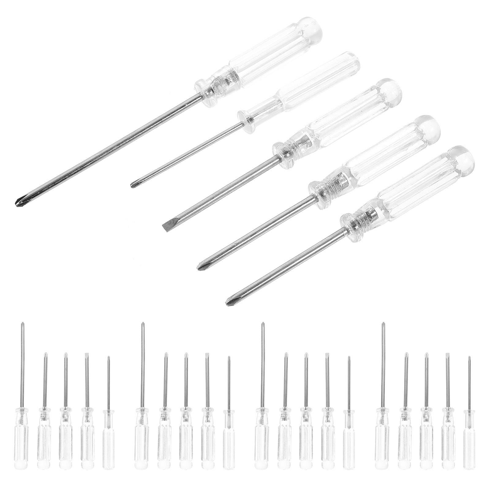 FUEENIRVA 25pcs Small Screw Driver Kit Screwdriver Set Compact Steel for Home Users and DIY Projects