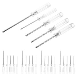 FUEENIRVA 25pcs Kit de pilote à vis petit Kit de tournevis Acier Compact pour les utilisateurs à domicile et DIY Projets