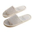 thumbnail image 2 of Bolsa Pantuflas de Casa - Pantuflas de Casa de Lino con Punta Abierta (Beige 29cm) Ehuebsd Nuevos Originales, 2 of 9