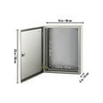 thumbnail image 3 of VEVOR Steel Electrical Box 20"x 16"x 6" Electrical Enclosure Box, Carbon Steel Hinged Junction Box, IP65 Weatherproof Metal Box Wall-Mounted Electronic Equipment Enclosure Box with Mounting Plate, 3 of 10