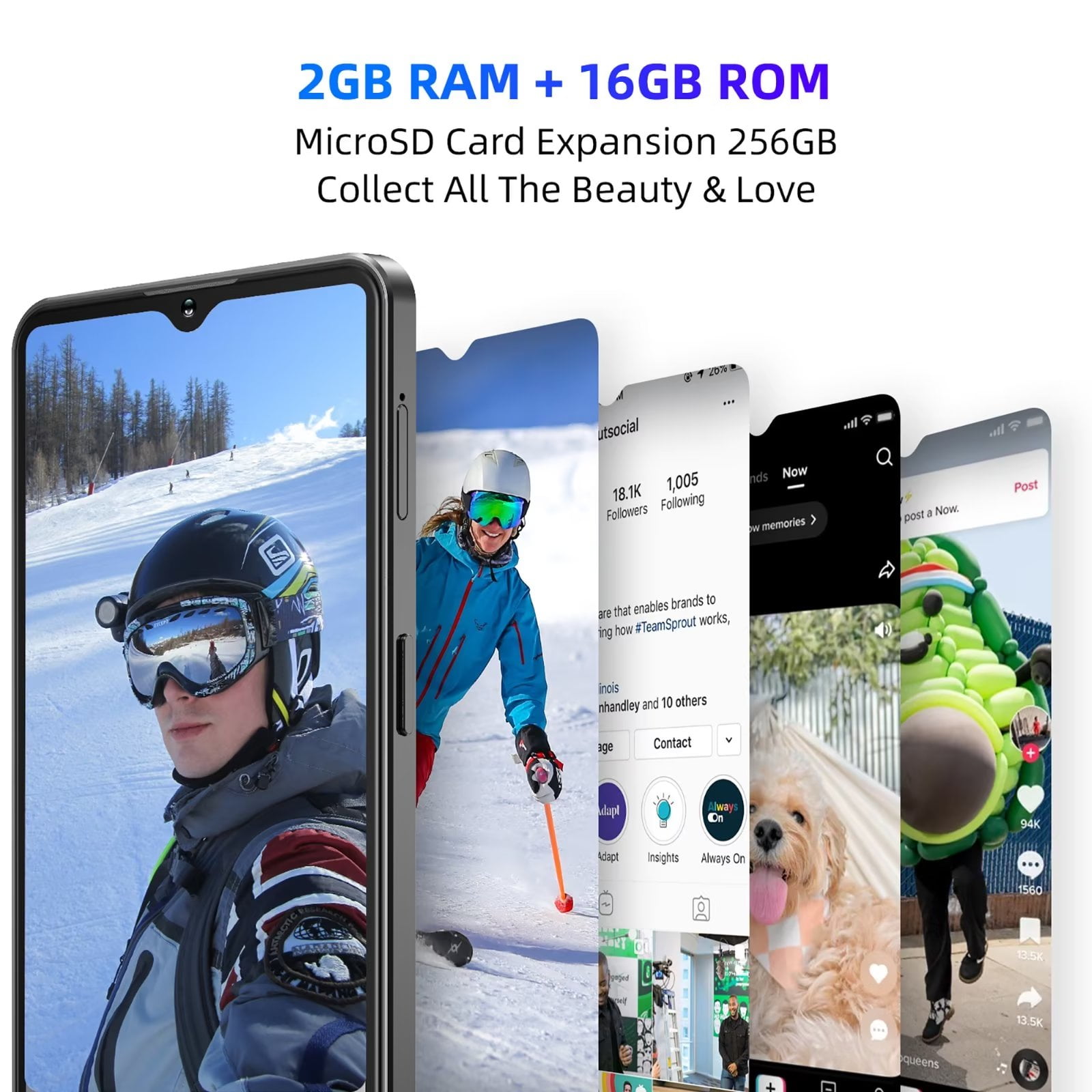 XGODY 4G T-Mobile Unlocked Cell Phones, 6.6" 15MP Unlocked Android Phones,16GB Dual Sim Smartphone,Black