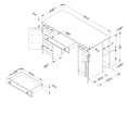 thumbnail image 4 of South Shore Artwork Craft Table with Storage - Large Work Surface - Multiple Storage Spaces, in Pure White, 4 of 9