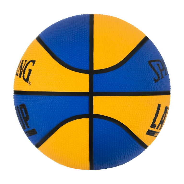 Spalding Layup Mini Rubber Outdoor Basketball - Blue/Orange Spalding Layup Mini Rubber Outdoor Basketball - Blue/Orange