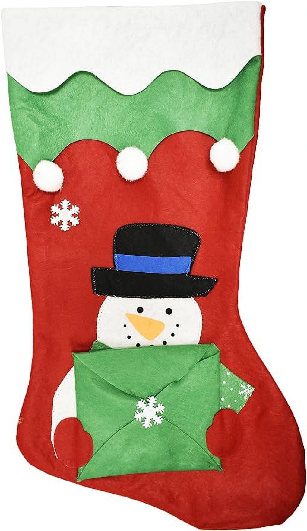 Black Duck Brand Set of 12 Christmas Stockings with Gift Card Envelopes! 18" Adorable Christmas Themes
