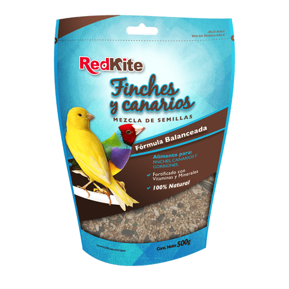 Mezcla de Semillas REDKITE Para Canarios Finches y Periquitos 500 gr