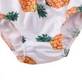 thumbnail image 5 of Uccdo 3Pcs Baby Girls Floral Print Swimsuit Toddler Halter Bikini Trunks Beach Hat Set 0-3Y, 5 of 7