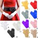thumbnail image 3 of Señoras Guantes De Satén Cortos De La Boda Del Traje Del Partido De La ópera Para Mujer De Fiesta Nupcial De Lujo Soledad  Guantes de mujeres, 3 of 10