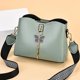 thumbnail image 1 of Mujeres's Soft Washed Leather Shoulder Bag Multi-Zip Large Capacity Handbag For Daily Use, Travel, Work, Shopping, 1 of 9