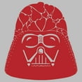 thumbnail image 2 of Women's Star Wars Valentine's Day Darth Vader Heart Helmet  Graphic Tee Athletic Heather 2X Large, 2 of 4