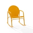 thumbnail image 6 of Crosley Fruniture Griffith 2Pc Outdoor Metal Rocking Chair Set Tangerine Gloss - 2 Rocking Chairs, 6 of 9