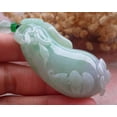 thumbnail image 5 of Certified Green Pale Lavender 100% Natural A Jade jadeite Pendant Bat Pumpkin Ruyi Necklace 659395 TN, 5 of 10
