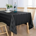 thumbnail image 2 of Striped Square Tablecloth Beige - Stainproof, Spillproof and Waterproof Washable Polyester Fabric 4 ft Table Cloth for Outdoor Picnic and Banquet, 54 x 54 Inch, 2 of 15