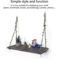 thumbnail image 6 of Hanging Shelves for Indoor Wall and Window - Floating Wall Shelves for Plant Display,  Style Home Decor.(Leaf Rope, Retro Color,Large*2), 6 of 12