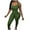 Green, variant on TIHLMK Rompers for Women Fashion Women Solid Round-Neck Sleeveless Tank Casual Slim Elastic Jumpsuits Gift for Women