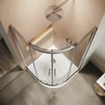 thumbnail image 2 of Sunny Shower 38'' x 72'' Neo-Round Sliding Shower Door Enclosure in Chrome Finish 1/4 in.Clear Glass, 2 of 7