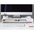 thumbnail image 4 of LNGOOR 1 Set Of Computer Monitor Riser Stand With Desk Storage Organizer For Desktop  Laptop And PC  Height Boosting Shelf For Office, 4 of 7