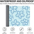 thumbnail image 3 of Cartoon Blue Flower Pattern Mouse Pad,Desk Mat,Game Mat,Makeup Table Mat,Varied Use Mat for Office/Home/Study Girls Women(31.5''''X15.7'''',Blue&Blue Flower), 3 of 5