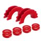 thumbnail image 1 of Autmatch Kit De Arandelas Aislantes De Grillete Con Anillo En D: 2 Aisladores De Grillete De Goma Con 8 Arandelas Para Grilletes 3/4, Protegen Y Evitan El Ruido De La Cubierta Del Grillete, Color Rojo, 1 of 1