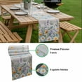 thumbnail image 5 of Floral Eucalyptus Leaves Table Runner - 90 Inch Long, Kitchen Dining Table Runner Dresser Scarves, Daisy Summer Botanical Wooden Farmhouse Decor for Coffee Tables Wedding Party Banquet, 5 of 8