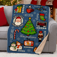 thumbnail image 4 of Vintage Christmas 37" x 57" Sherpa Lined Throw Blanket, 4 of 4