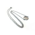 thumbnail image 3 of N194 - 3 pcs. 304 Stainless Steel Silver Tone Chain Necklaces - 16" (40.7cm) - 12mm Bezel - Tarnish Resistant!, 3 of 5