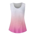 thumbnail image 2 of yunLCZ Square Neck Tank Top Women's 2025 Popular Round Neck Short Sleeved 2D Printed Casual Loose And Versatile Vest Suspender Summer Sleeveless Tops, 2 of 4