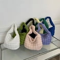 thumbnail image 5 of TELOLY Puffer Tote Bag,Metal Zipper Pull Quilted Tote Bag for Women,Polished and Refined Finish Puffer Tote Bag for Women,White, 5 of 6