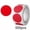 Red, variant on Surpdew 500 Pcs 1 In Colored Dots Markings Stickers For Decoration Black