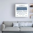 thumbnail image 3 of June Erica Vess 'Indigo Wine Labels VII' Canvas Art, 3 of 3