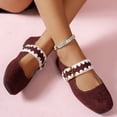 thumbnail image 6 of CHICVOMEY Vintage Flats for Women Ballet Flats with Memory Foam Dress Shoes for Women with Strap Ballet Flats Mary Jane Flats, 6 of 7