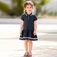 thumbnail image 2 of xfsWaSs Toddler Girl Sporty Dress Summer Girls Dress Cute School Uniform Polo Dresses Casual Childrens Sundress Leisure School Outfit 5-6 Years, 2 of 6