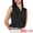 Black, variant on DARING DIVA Women's Satin Tank Top Sleeveless V Neck Business Satin Work Blouse S White