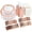 Clear Rose Gold, variant on 210 Pcs Clear Orange Plates for 30 Guests, Orange Disposable Plates Set Include 30 10" Dinner Plate,30 7" Dessert Plate, 30 Cups, 30 Pre Rolled Napkins with Cutlery Set for Party and Wedding