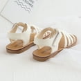 thumbnail image 5 of Beach Baby Toddler Children Girls Wedges Sandals Strap Shoes Crossed Toddler Girls Sandals Boys Leather Girls Girl's Toddler Sliders Shoes Shoes, 5 of 7