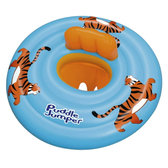 Puddle Jumper WonderSplash 3-Ring Inflatable Baby Boat, Tiger, 0-24 lbs Weight Capacity