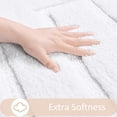 thumbnail image 3 of Softlife Bathroom Rug Soft Absorbent Microfiber Bathroom Rugs Washable Bath Mat,24"x36",White, 3 of 6