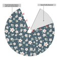 thumbnail image 2 of Yiaed Blue Flower Print Christmas Tree Skirt , Tree SkirtsTree Mat for Christmas Winter Holiday Indoor Decorations-30", 2 of 7