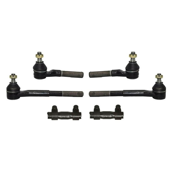6 Pc Steering Suspension Tie Rod Ends Inner Outer Adjusting Sleeves Kit Compatible with RWD 2WD Models Fits select: 1994-1999 DODGE RAM 1500, 1994-1999 DODGE RAM 2500