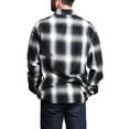 thumbnail image 3 of G-Style USA Men's Western Casual Plaid Long Sleeve Button Down Shirt, Up to 5X, 3 of 5