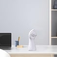 thumbnail image 3 of Jarrón creativo moderno con forma de mano, resina, flores artificiales, escultura, maceta, arte de mesa S blanco, 3 of 8