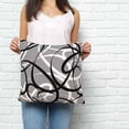 thumbnail image 2 of Grey Geometric Pillow Covers 24x24 Inch Decorative Throw Pillow Cover, Retro Black White Abstract Striped Lines Sofa Pillowcases Accent Cushion Case Home Decor Bedroom Living Room, 2 of 6