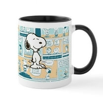 CafePress - Peanuts Snoopy Comic Strip - 11 oz Ceramic Mug - Novelty Coffee Tea Cup