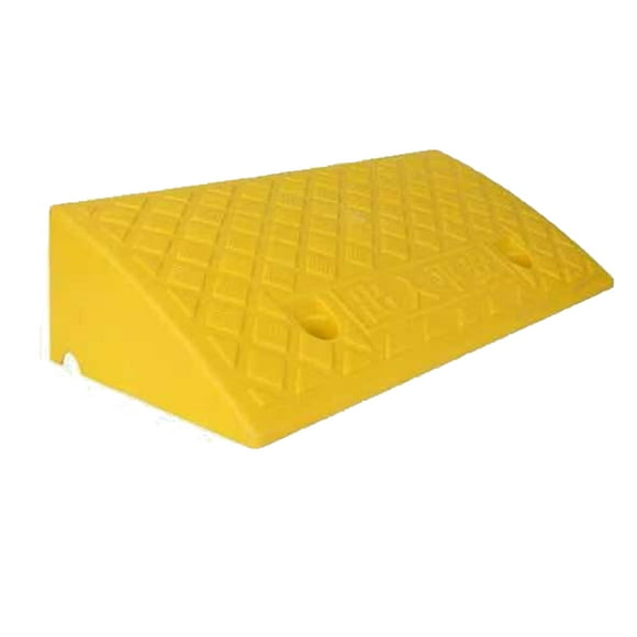 Steps Threshold Uphill Pad Uphill Speed Bumps Steps Black And Yellow Color Lightweight Plastic Pad Step Mat For Street Parking Yellow/9cm