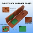 thumbnail image 3 of GSE Games & Sports Expert 3-Track Wooden Cribbage Board Game Classic Three-Person Cribbage Board Game with Playing Cards, Metal Pegs and Storage Area for Friends and Family Game, 3 of 8