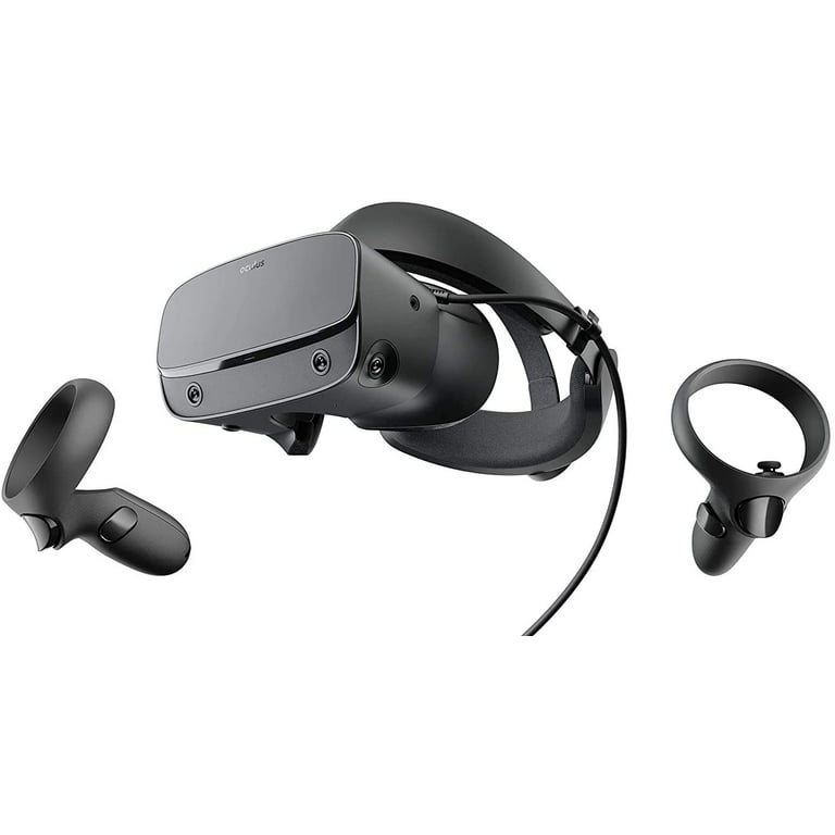 Oculus - Rift S PC-Powered VR Gaming Headset - Black, Two Touch  Controllers, Fit Wheel Adjustable Halo Headband, Motion Insight Tracking  Sensor,