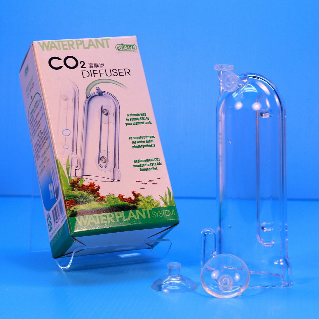 ISTA Aquarium CO2 diffuser for DIY yeast bottles disposable co2 cartridge plant tank