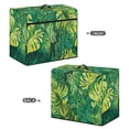 thumbnail image 3 of HELLHERO Sewing Machine Cover Tropical Leaf Jungle Dustproof Front Pocket Polyester Material Daily Uses, 3 of 8