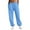 Blue, variant on Women's Sports And Casual Pants, Five Pointed Star Elastic Tight Fit, High Waisted And Slightly Flared Pants,Red,S