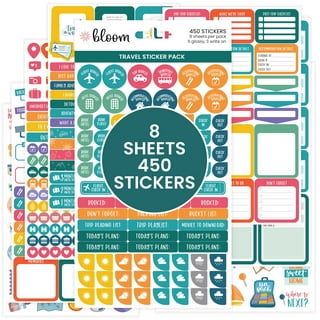 bloom daily planners Sticker Sheets, Fitness & Healthy Living Stickers 